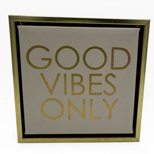 Target Gold Good Vibes Only Wall Art